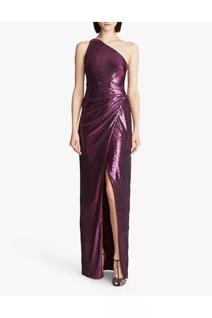 Halston Heritage Donna Vestiti lunghi - Abito lungo in paillettes Adriana - Viola