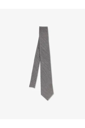 Emporio Armani Uomo Cravatte - Cravatta jacquard puntinato - Grigio