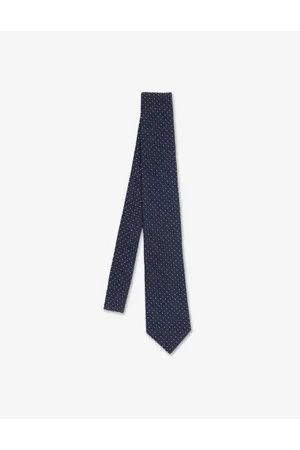 Emporio Armani Uomo Cravatte - Cravatta jacquard puntinato - Blu