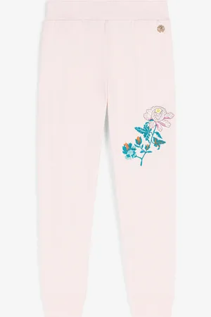 Roberto Cavalli Pantaloni sportivi con ricamo floreale