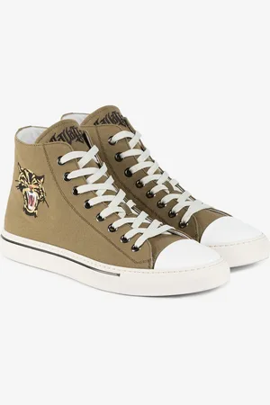 Roberto Cavalli Sneakers alte con pantera e logo