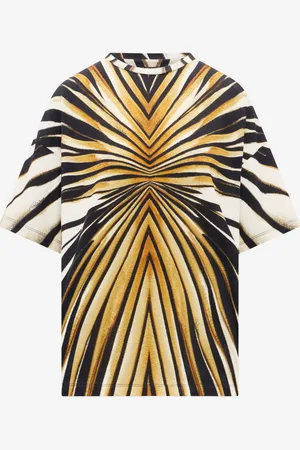Roberto Cavalli T-Shirt Stampa Ray Of Gold