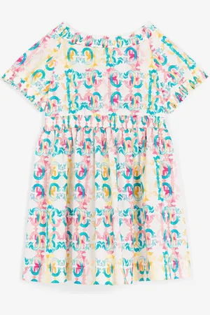 Roberto Cavalli Abito color-block con stampa monogramma