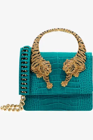 Roberto Cavalli Borsa a spalla Roar grande con tigri gioiello