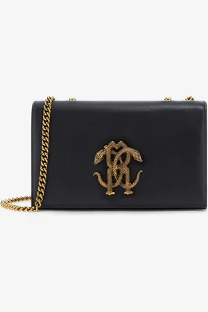 Roberto Cavalli Borsa a spalla con Monogram Mirror Snake