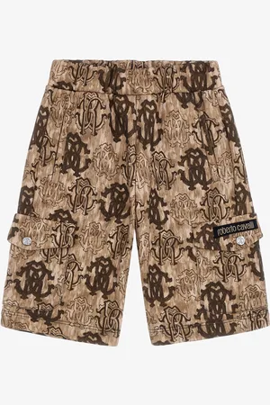 Roberto Cavalli Shorts con stampa 3D Monogram