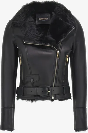 Roberto Cavalli Giacca Biker in Montone