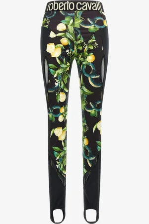 Roberto Cavalli Leggings con stampa Limoni