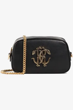Roberto Cavalli Borsa a spalla con Monogram Mirror Snake
