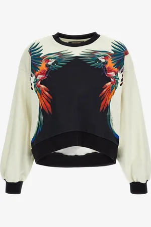 Roberto Cavalli Felpa stampa Pappagalli