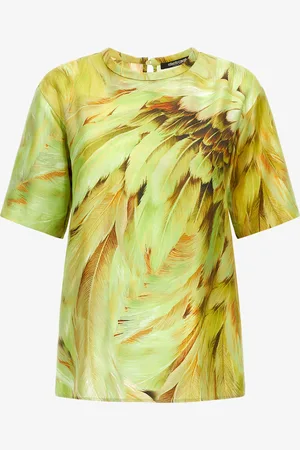 Roberto Cavalli T-shirt con stampa Plumage