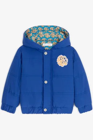 Roberto Cavalli Giacca con cappuccio e Monogram RC