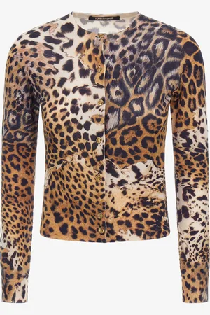Roberto Cavalli Cardigan con stampa Malachite