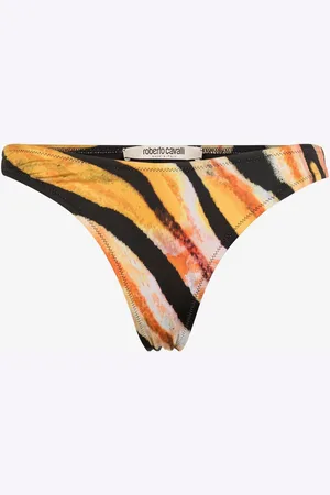 Roberto Cavalli Slip bikini con stampa Zebra
