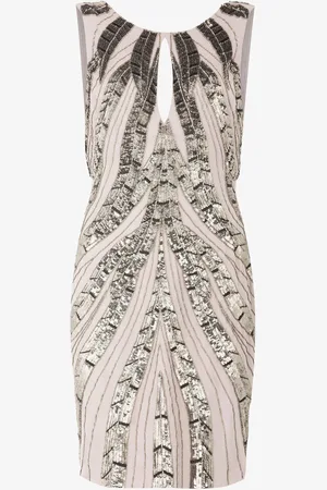 Roberto Cavalli Mini abito in seta con paillettes