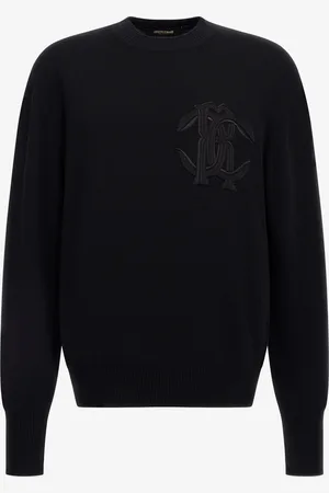 Roberto Cavalli Maglione con Logo Ricamato