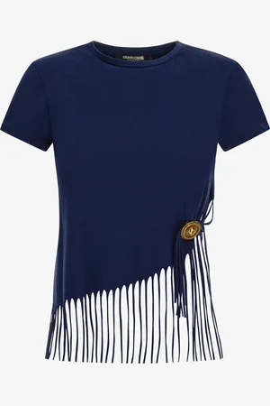 Roberto Cavalli T-shirt con frange