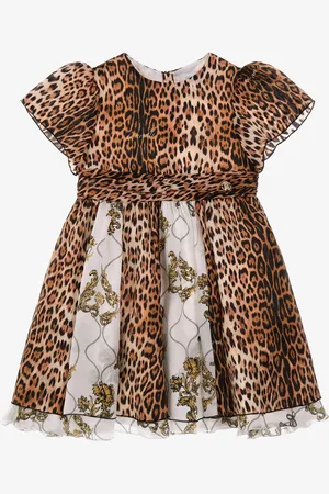 Roberto Cavalli Abito stampa Jaguar skin
