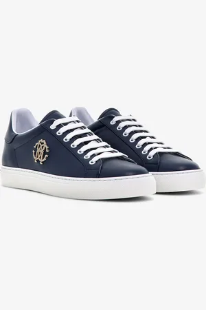 Roberto Cavalli Sneakers in pelle con logo