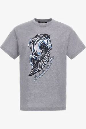 Roberto Cavalli T-shirt con logo e stampa Cavallo