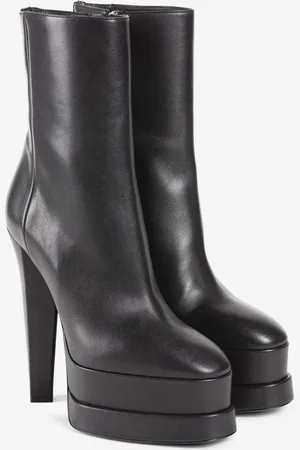 Roberto Cavalli Stivali platform in pelle