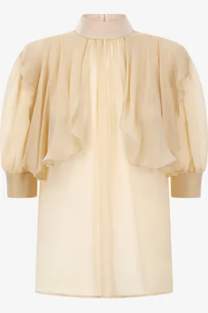 Roberto Cavalli Top drappeggiato in seta