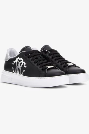 Roberto Cavalli Sneakers con Monogram Mirror Snake