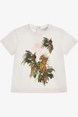 Roberto Cavalli T-shirt con firma e stampa