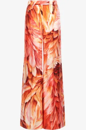 Roberto Cavalli Pantaloni stampa Plumage