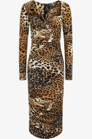 Roberto Cavalli Abito stampa Jaguar Skin