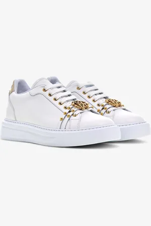 Roberto Cavalli Sneakers in pelle con borchie
