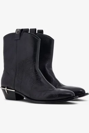 Roberto Cavalli Stivaletto textano con dettaglio Fang