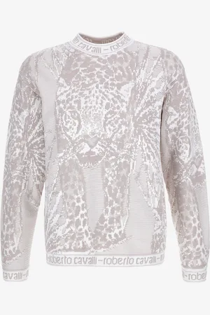 Roberto Cavalli Maglione con motivo Tiger