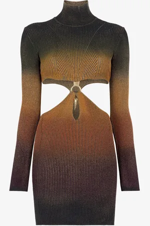 Roberto Cavalli Mini abito con cut-out e zanna