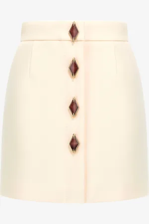 Roberto Cavalli Skirt with jewels buttons