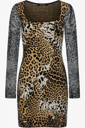 Roberto Cavalli Abito stampa Jaguar Skin