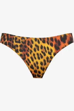 Roberto Cavalli Slip bikini con stampa Jaguar