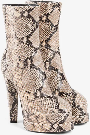 Roberto Cavalli Stivali platform goffrati effetto pitone