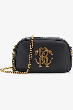 Roberto Cavalli Borsa a spalla con Monogram Mirror Snake