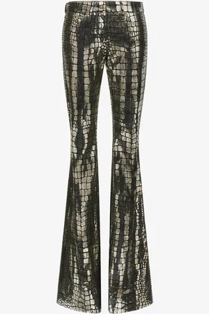 Roberto Cavalli Pantaloni Effetto Coccodrillo