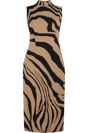Roberto Cavalli Tiger-Print Sleeveless Dress