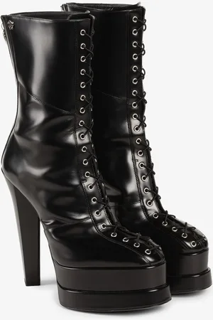 Roberto Cavalli Stivali platform con lacci