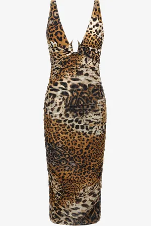 Roberto Cavalli Abito stampa Jaguar Skin