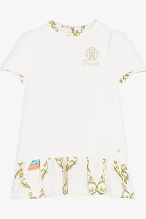 Roberto Cavalli Abito in seta con Monogram RC