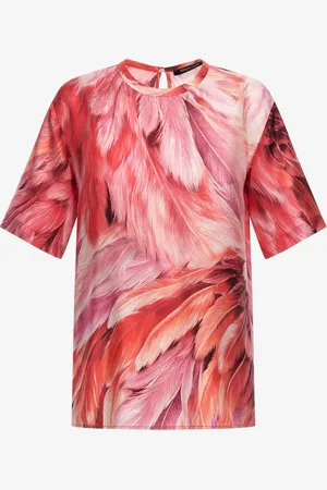 Roberto Cavalli T-shirt con stampa Plumage
