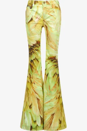 Roberto Cavalli Jeans stampa Plumage