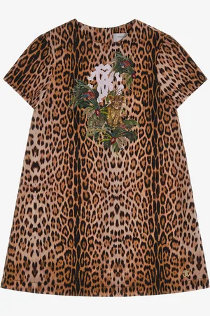 Roberto Cavalli Abito stampa Jaguar skin