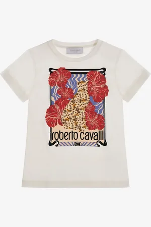 Roberto Cavalli T-shirt con Logo e stampa