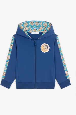 Roberto Cavalli Felpa con cappuccio e Monogram RC