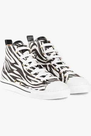 Roberto Cavalli Sneakers alte con stampa Zebra